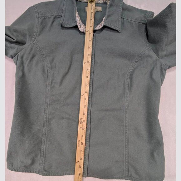 Natural Reflections Shacket Shirt Womens L Green Gorpcore Cabincore Lumberjack - Picture 6 of 10